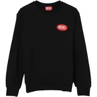 Diesel Sudadera 'Felpa girocollo nera per bambino' negro
