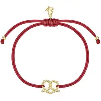 Glanzstücke Pulsera dorado / rojo