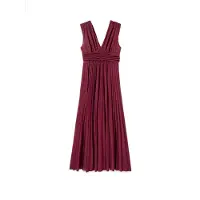 Oltre Vestido burdeos