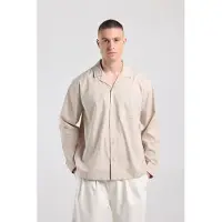 America Today Henry Beige Talla: XL | Manga Larga Outlet | Hombre | Marrón