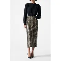 French Connection Brandy Snakeskin Pu Midi Skirt Snake Pu Snake Pu Talla: 12 | Faldas de Cuero Outlet | Mujer