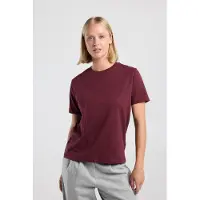America Today Esther Bordeaux Talla: S | Camisetas de Seda Outlet | Mujer