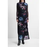 French Connection Tarissa Mesh Rose Dress Rose Black Multi Talla: XS | Vestidos Maxi Outlet | Mujer | Rosa