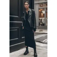 Mikuta The Black Buttoned Ribbed Dress Black Talla: XS | Vestidos Maxi Outlet | Mujer | Negro