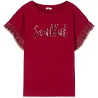Oltre Camiseta burdeos