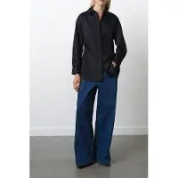 French Connection Alexis Cambria Ls Waisted Shir Blackout Talla: S | Manga Larga Outlet | Mujer | Negro