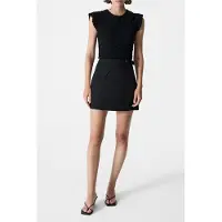 French Connection Azra Twill Mini Skirt Black Black Talla: 14 | Mini Faldas Outlet | Mujer | Negro
