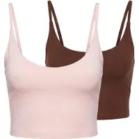 STUDIO SELECT Top 'Caren' marrón / rosa