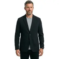 Armani Exchange para hombre. XM002082AF22363UB101 Chaqueta con efecto seda Lyocell marino (36), Casual, Clásico, out