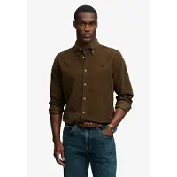 Superdry para hombre. M4011044A Camisa Classic Needle beige (L), Casual, Algodón, Clásico, Manga larga, outlet 2026.
