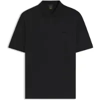 BOSS para hombre. 50569583 Polo Icons70 negro (L), Casual, Manga corta, Lyocell, outlet 2026.