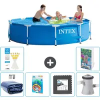 Intex Piscina inflable rectangular - 305x76 cm - de 5 piezas - modelo S3