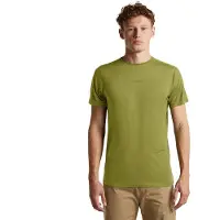 Icebreaker - Merino Blend 125 S/S Tee Colour Block - Camiseta de merino size L, oliva