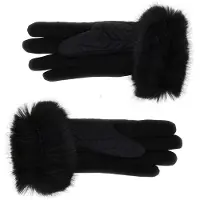 Guess Marciano GUESS Iriel Stitched Glove Jet Black A996 Talla: L | Bufandas Outlet | Mujer | Negro
