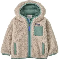 Patagonia - Para menores de 6 años - Baby Retro-X Hoody Natural w/Cover Green - Talla Infantil 5 años - Verde