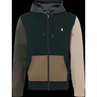 Ralph Lauren para hombre. 710B26093001 Sudadera de punto doble con cremallera negro (L), Casual, Algodón, outlet 2026