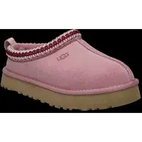 Ugg unisex para niños. 1143776K Zapatillas de piel Tazz rosa (32.5), Plano, Ante, Ninguno, Homewear, moda infantil, outlet 2026.