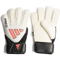 Adidas adidasGuante de portero Predator Match Fingersave 11 White / Black / Solar Turbo Unisex