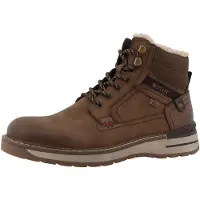 Mustang Botas con cordones marrón / marrón oscuro