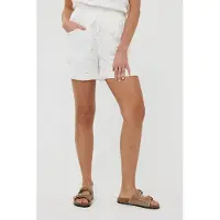 Esqualo Shorts Embroidery Flower Off White Talla: 34 | Pantalones Cortos Outlet | Mujer | Blanco