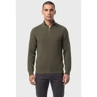 White Stuff Pentire Half Zip Khaki Green Talla: XL | Jerséis Outlet | Hombre | Marrón
