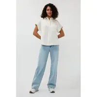 Esqualo Blouse S/slve Pocket Satin Look Off White Talla: 44 | Camisas Outlet | Mujer | Blanco