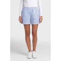 Rich & royal Striped Cotton Shorts Skyway Blue Talla: 36 | Pantalones Cortos Outlet | Mujer | Azul