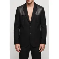 The Kooples Oversized Jacket With Western Details Black Talla: 48 | Blazers Outlet | Hombre | Negro