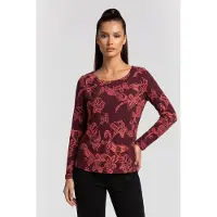 White Stuff Wendy Ls Tee Plum Print Talla: 14 | Manga Larga Outlet | Mujer | Magenta