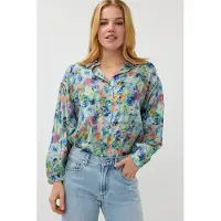 Esqualo Blouse Oversized Utopia Flower Print Talla: 36 | Manga Larga Outlet | Mujer
