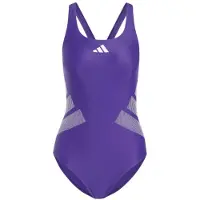 Adidas - Women's 3 Bar Logo C-Back Suit - Traje de baño size 48, morado