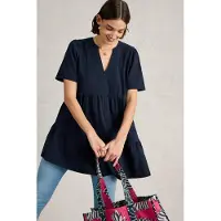 White Stuff Maria Mix Tunic French Navy Talla: 6 | Blusas Outlet | Mujer | Azul