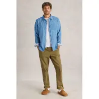 White Stuff Leaf Printed Ls Shirt Chambray Blue Talla: XS | Camisas Casuales Outlet | Hombre | Azul