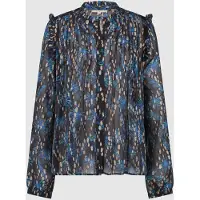 Circle of trust Mallory Blouse Blue Flowers Talla: XL | Manga Larga Outlet | Mujer | Azul