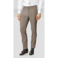 Charles Tyrwhitt Tan Slim Fit Textured Dobby 5 Pocket Trouser Brown Talla: W34L32 | Pantalones Sastre Outlet | Hombre | Marrón