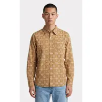 White Stuff Geo Printed Shirt Yellow Print Talla: L | Camisas Casuales Outlet | Hombre | Amarillo