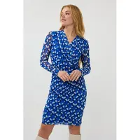 Esqualo Dress Mesh Utopia Fantasy Print Talla: XS | Vestidos Midi Outlet | Mujer
