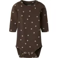 Name it Pijama entero/body 'NBMLaris' beige claro / marrón oscuro
