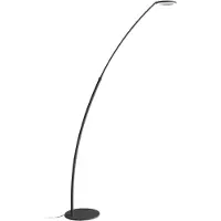 Gea Luce Lámpara de pie GPIN30 – Lámpara de pie LED de 25W, 3000K, 1442 lúmenes, regulable, color mate, con interruptor en el pie – Gealuce