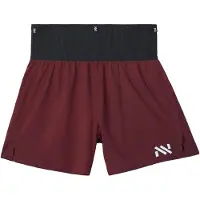 Nnormal - Ropa para trail running - Race Short 02 Burgundy de Nylon - Talla S - Burdeos