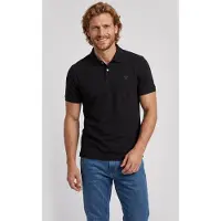 GUESS para hombre. M6YP60K4388 Polo Básico Manga Corta negro (M), Casual, Algodón, outlet 2026.