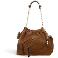 Ba&sh para mujer. 2H26CFMP Bolso tote de ante June marrón (OSFA), Casual, Piel, outlet 2026.