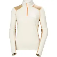 Helly Hansen para mujer. 49377 Camiseta térmica media cremallera Lifa Merino Midweight blanco roto (S), Deportivo, Lana, Manga larga, Helly