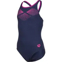 Arena Traje de baño 'Bay Swim Pro Back' navy / rosa moteado