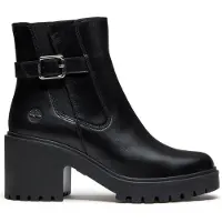 Timberland para mujer. TB0A2GGNW021 Botines de piel Chelsea Stone Heights negro (37 W), 8 a 10cm, Cremallera, Casual, outlet 2026