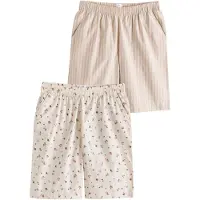 Next Pantalón de pijama crema / ecru / chocolate / magenta