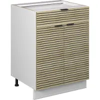 Vicco Mueble bajo de cocina Fame-Line Panel de roble 60 cm con cajón, sin encimera, Model 51401