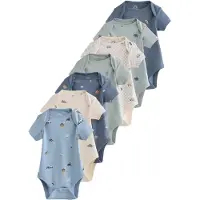 Next Pijama entero/body ópalo / azul claro / verde pastel / offwhite