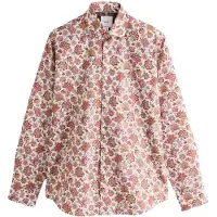 Next Camisa crema / navy / azul paloma / borgoña