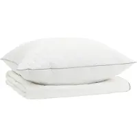 Syfax Juego de edredón 90% plumón de ganso FULDA 2 pcs 135 x 200 cm